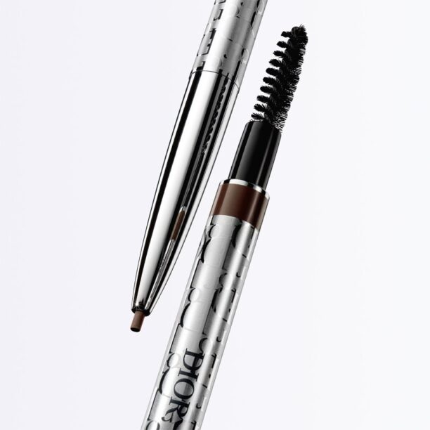 Preţ DIOR Diorshow Brow Styler creion pentru sprancene cu pensula culoare 02 Chestnut 0