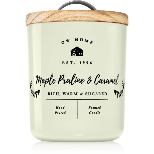 DW Home Farmhouse Maple Praline & Caramel lumânare parfumată 255 g