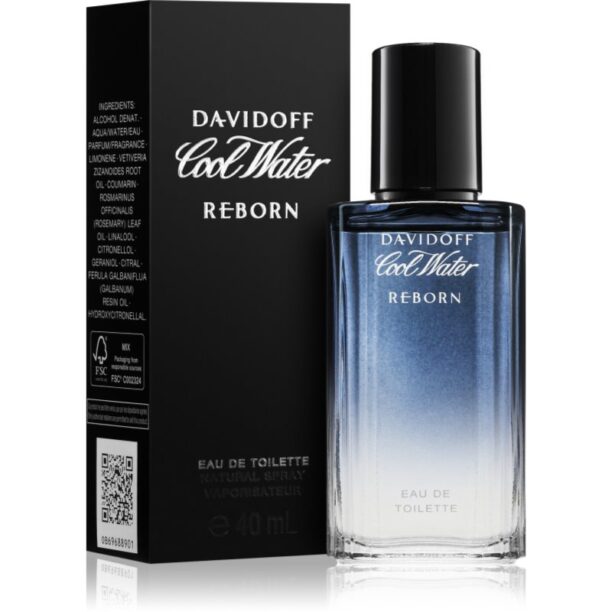 Cumpăra Davidoff Cool Water Reborn Eau de Toilette pentru bărbați 40 ml