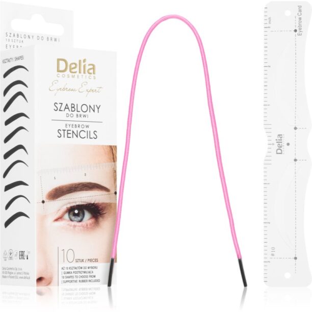 Delia Cosmetics Eyebrow Expert Eyebrow Stencils șabloane pentru sprâncene 1 buc