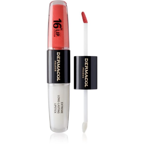 Dermacol 16H Lip Colour ruj rezistent si luciu de buze. culoare 37 2x4 ml preţ