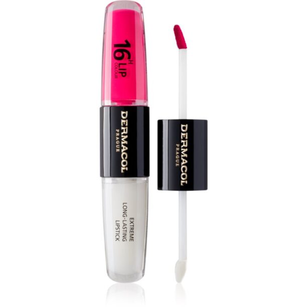 Dermacol 16H Lip Colour ruj rezistent si luciu de buze. culoare 38 2x4 ml preţ