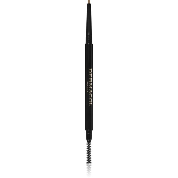 Dermacol Eyebrow Micro Styler creion pentru sprancene cu pensula culoare No.01 0