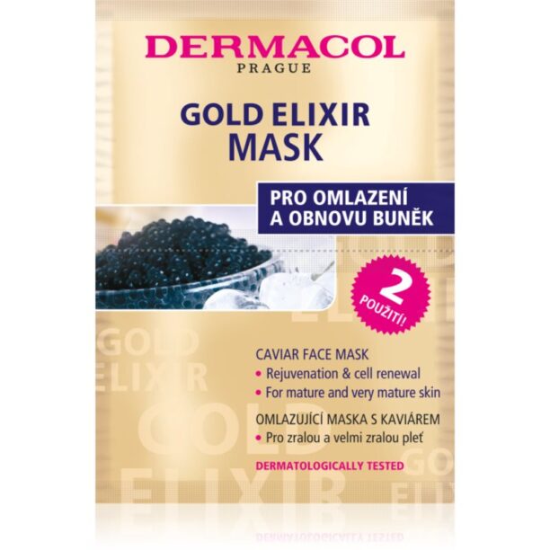 Dermacol Gold Elixir mască pentru față cu caviar 2x8 g preţ