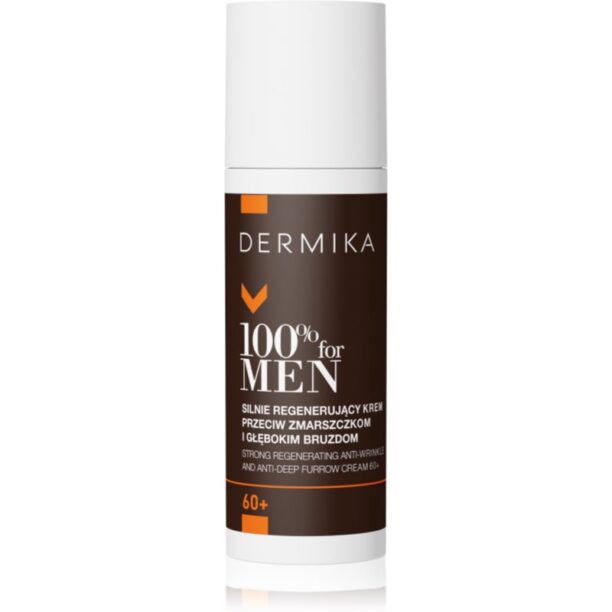 Dermika 100% for Men Cremă regeneratoare împotriva ridurilor pentru barbati 60+ 50 ml preţ