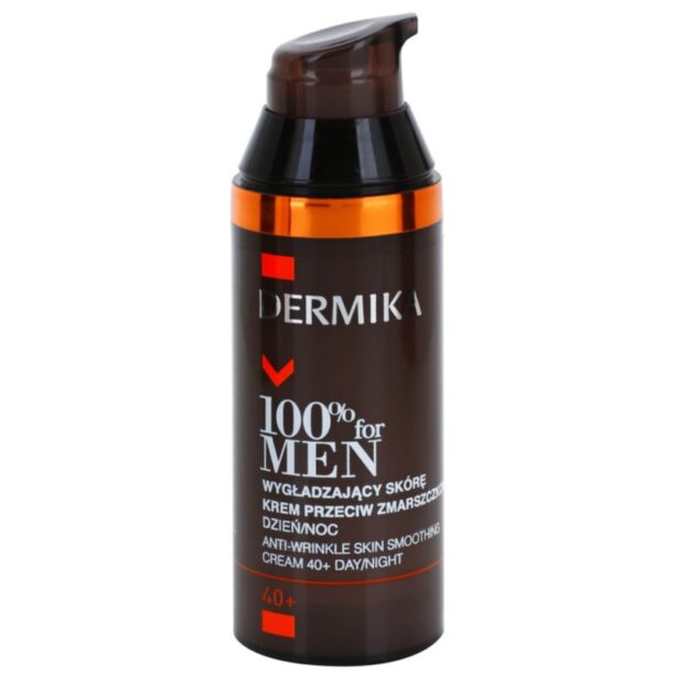 Cumpăra Dermika 100% for Men crema anti-rid pentru netezire 40+ 50 ml