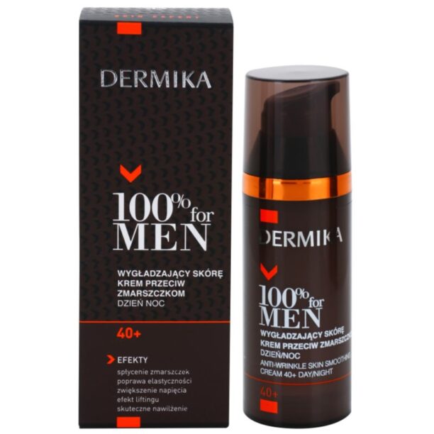 Preţ Dermika 100% for Men crema anti-rid pentru netezire 40+ 50 ml