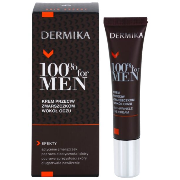 Cumpăra Dermika 100% for Men crema anti rid pentru ochi 15 ml