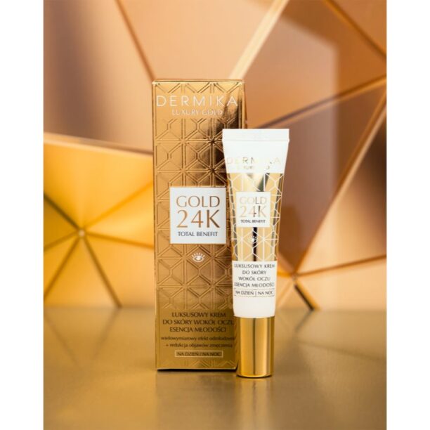 Cumpăra Dermika Luxury Gold crema pentru reintinerire zona ochilor 15 ml