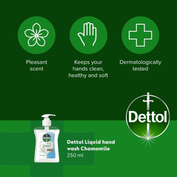 Original Dettol Soft on Skin Gentle Chamomile Săpun lichid pentru mâini 250 ml