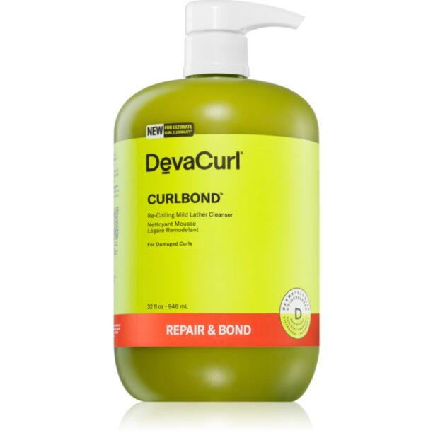 DevaCurl CurlBond™ demachiant spumant delicat pentru par deteriorat 946 ml