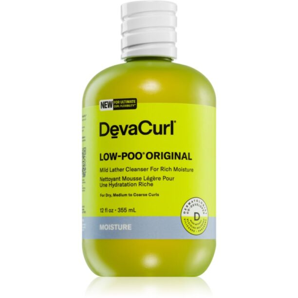 DevaCurl Low-Poo® Original sampon pentru curatare pentru par ondulat si cret 355 ml