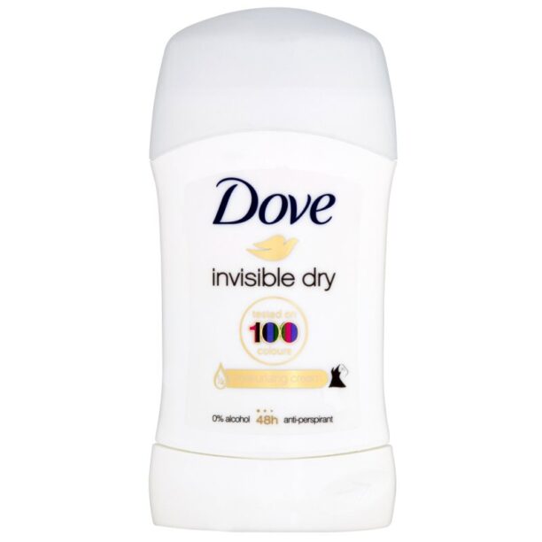 Dove Invisible Dry Antiperspirant deodorant solid împotriva petelor albe 48 de ore 40 ml