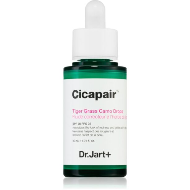 Dr. Jart+ Cicapair™ Tiger Grass Camo Drops SPF 35 Fluid nuantator cu textura usoara 30 ml preţ