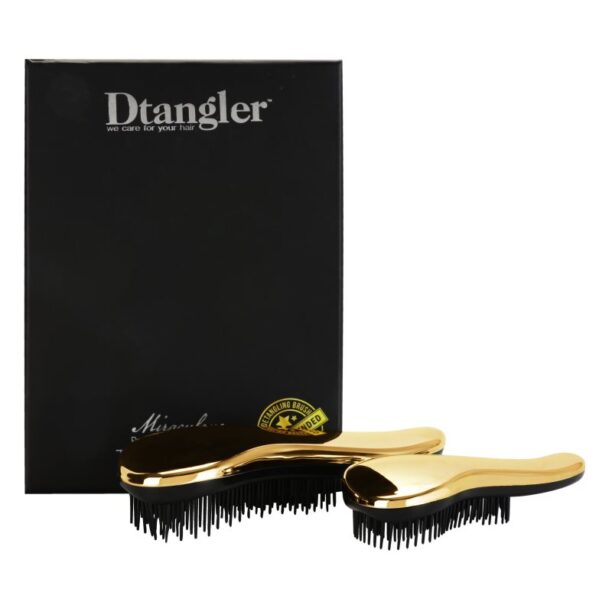 Dtangler Miraculous set pentru par usor de pieptanat Gold