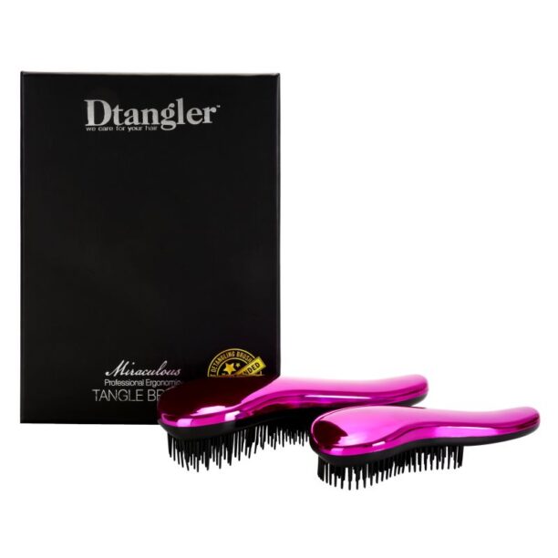 Dtangler Miraculous set pentru par usor de pieptanat Pink preţ