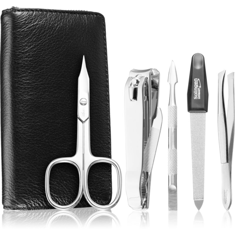 DuKaS Premium Line Solingen 1693 Set de manichiură geanta din piele pentru bărbați