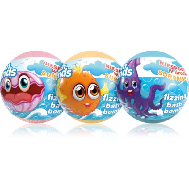 Cumpăra EP Line Ocean Friends bile efervescente pentru baie cu figurină 140 g