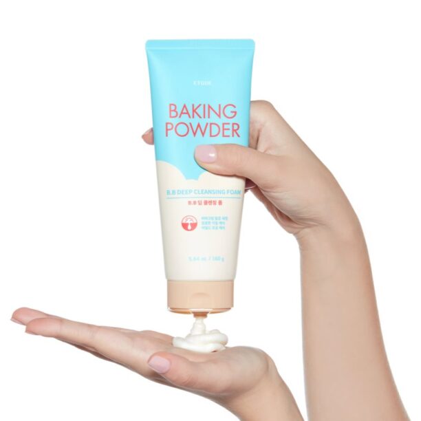 ETUDE Baking Powder spuma cremoasa pentru o curatare profunda cu efect exfoliant 160 g preţ