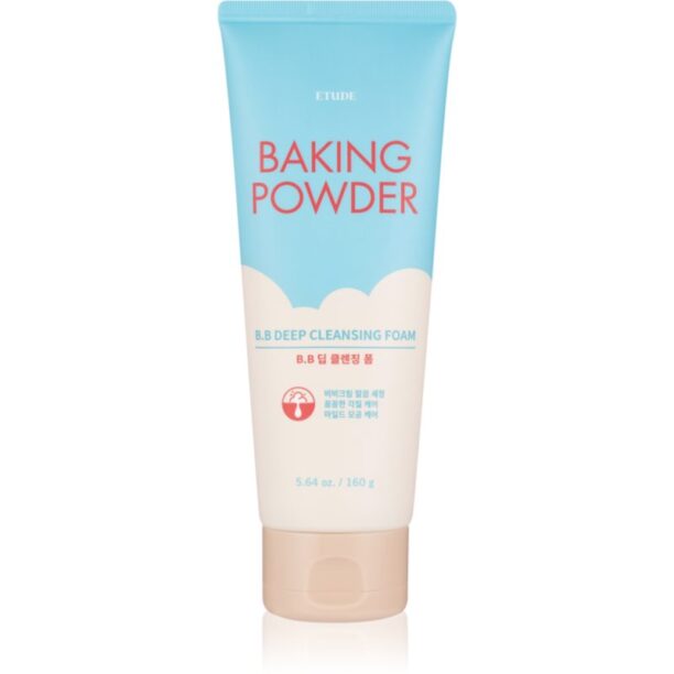 ETUDE Baking Powder spuma cremoasa pentru o curatare profunda cu efect exfoliant 160 g