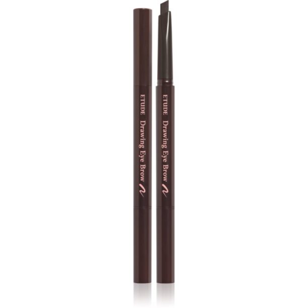 ETUDE Drawing Eye Brow creion pentru sprancene cu pensula culoare #1 Dark Brown 0