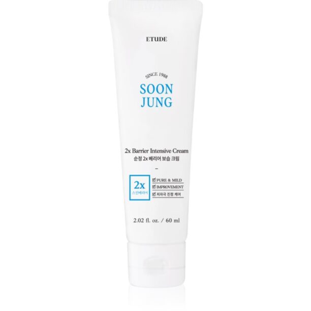 ETUDE SoonJung 2x Barrier Intensive Cream cremă intens hidratantă reface bariera protectoare a pielii 60 ml preţ