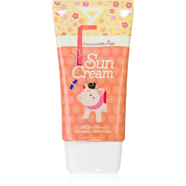 Elizavecca Milky Piggy Sun Cream protecție solară pentru față iluminatoare SPF 50+ 50 ml preţ