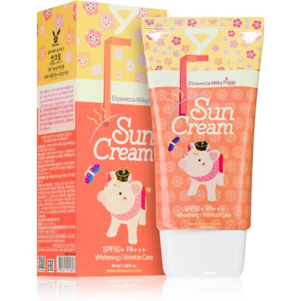 Cumpăra Elizavecca Milky Piggy Sun Cream protecție solară pentru față iluminatoare SPF 50+ 50 ml