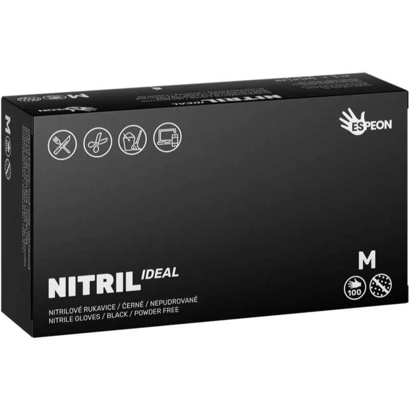 Espeon Nitril Ideal Black mănuși din nitril