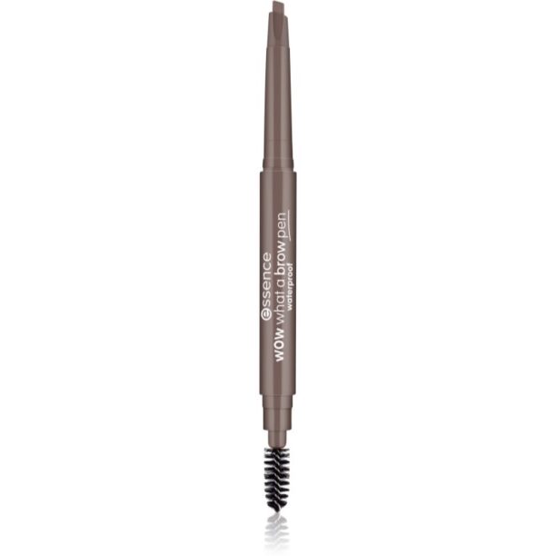 Essence WOW What a Brow creion pentru sprancene cu pensula culoare 01 Light Brown 0