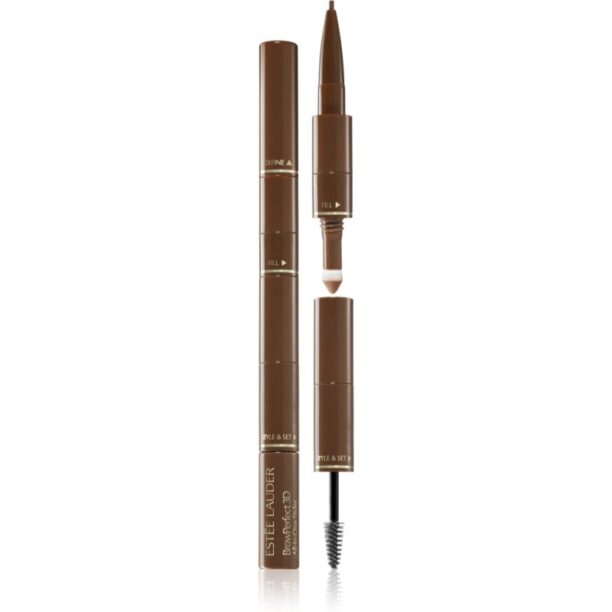 Estée Lauder BrowPerfect 3D All-in-One Styler creion pentru sprancene 3 in 1 culoare Auburn 2