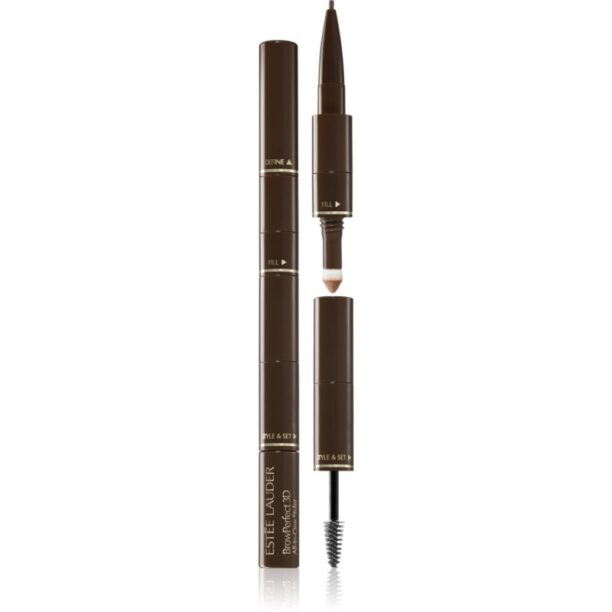 Estée Lauder BrowPerfect 3D All-in-One Styler creion pentru sprancene 3 in 1 culoare Cool Brown 2