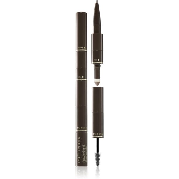 Estée Lauder BrowPerfect 3D All-in-One Styler creion pentru sprancene 3 in 1 culoare Cool Grey 2