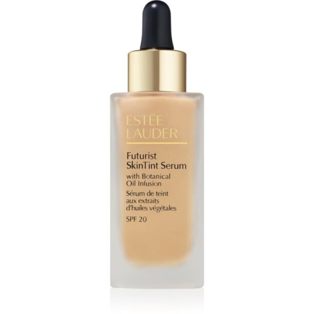 Estée Lauder Futurist SkinTint Serum Foundation With Botanical Oil Infusion SPF 20 machiaj de îngrijire SPF 20 culoare 1W1 Bone 30 ml preţ