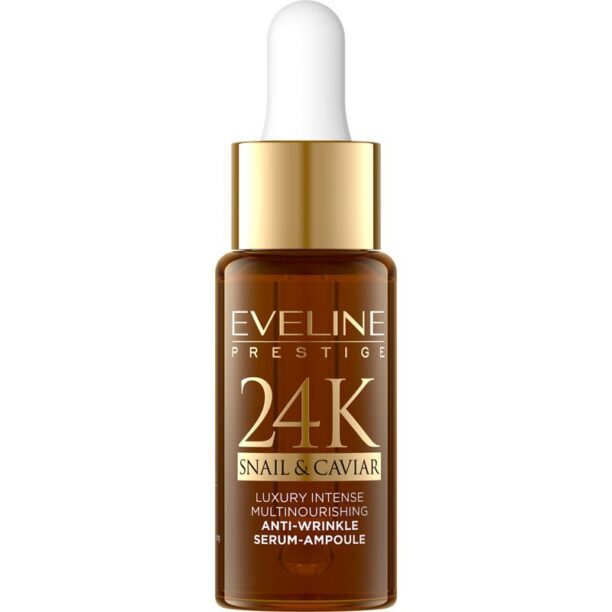 Eveline Cosmetics 24K Snail & Caviar ser antirid extract de melc 18 ml preţ