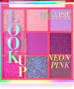 Eveline Cosmetics Look Up Neon Pink paletă cu farduri de ochi 10