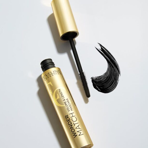 Eveline Cosmetics Wonder Match mascara pentru volum si consistenta culoare Black 7 ml preţ