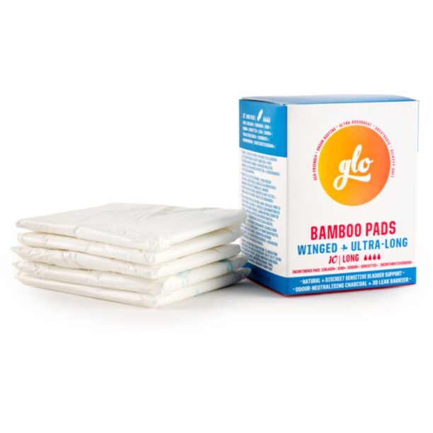 Cumpăra FLO GLO Bamboo Pads absorbante pentru incontinență cu aripioare Long 10 buc