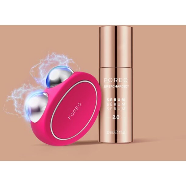 Original FOREO SUPERCHARGED Serum Serum Serum 2.0 ser pentru fermitate împotriva îmbătrânirii pielii 30 ml