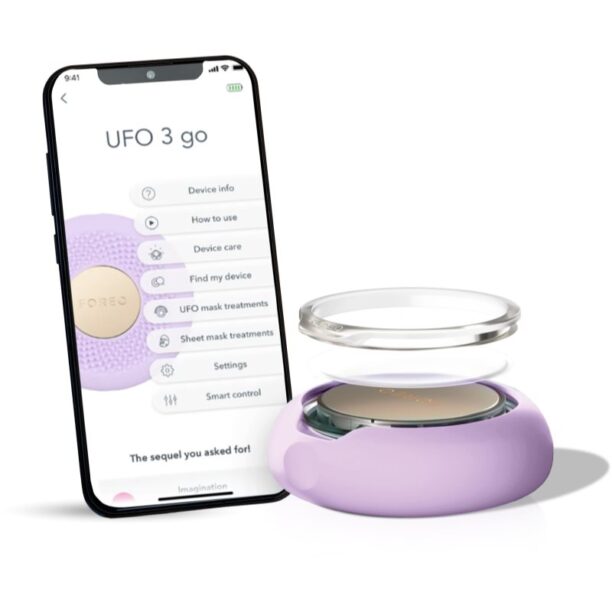 Preţ FOREO UFO™ 3 Go aparat sonic pentru accelerarea efectului măștilor de ten Lavender 1 buc