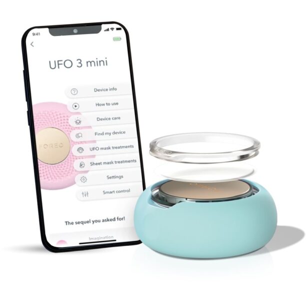 Cumpăra FOREO UFO™ 3 Mini aparat sonic pentru accelerarea efectului măștilor de ten Arctic Blue 1 buc