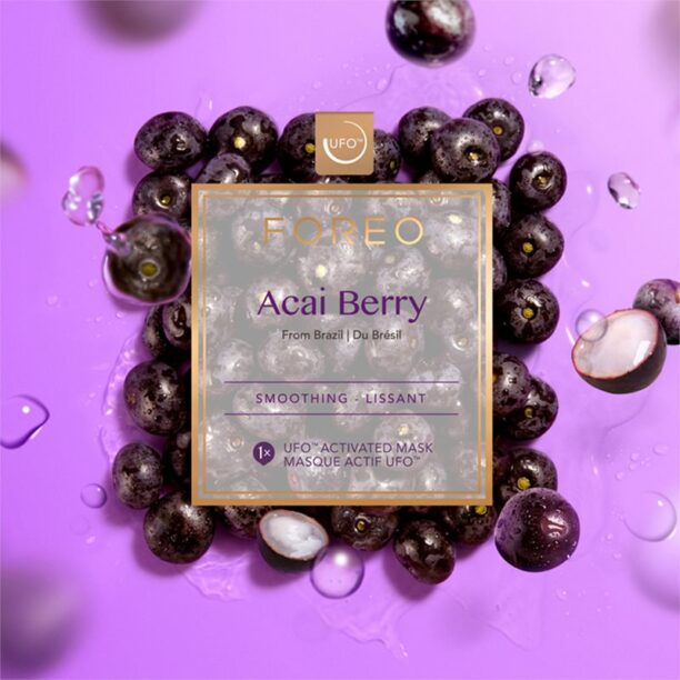 Cumpăra FOREO UFO™ Acai Berry masca pentru netezire 6 x 6 g