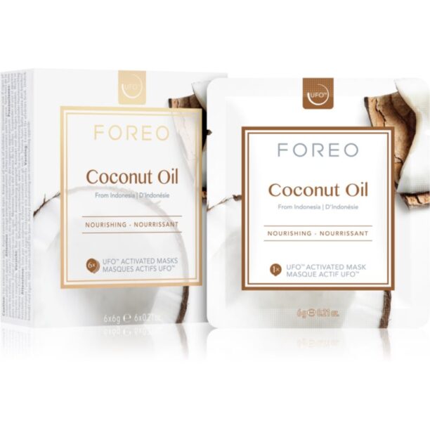 FOREO UFO™ Coconut Oil mască hrănitoare profundă 6x6 g preţ