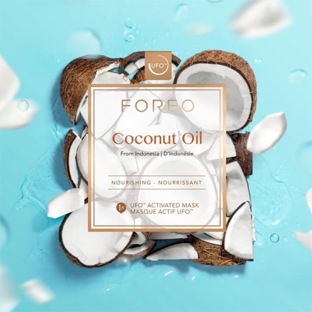 Cumpăra FOREO UFO™ Coconut Oil mască hrănitoare profundă 6x6 g