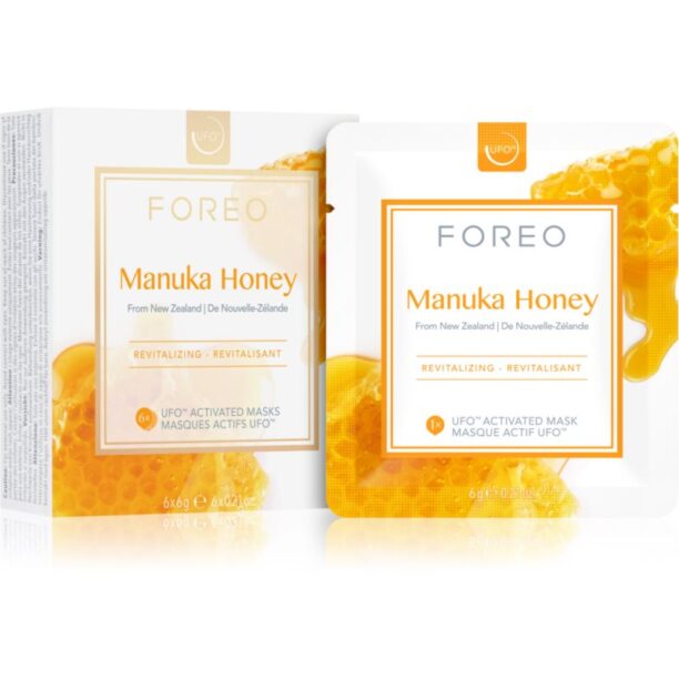 FOREO UFO™ Manuka Honey masca revitalizanta 6 x 6 g preţ