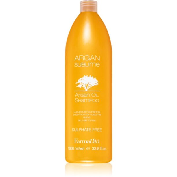 FarmaVita Argan Sublime sampon fara sulf cu ulei de argan 1000 ml