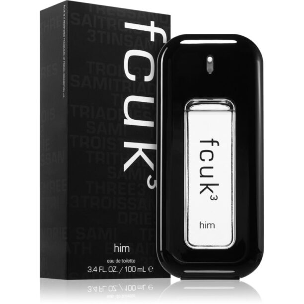 Fcuk Fcuk 3 Him Eau de Toilette pentru bărbați 100 ml preţ