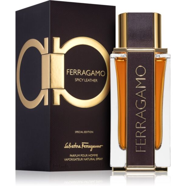 Cumpăra Ferragamo Ferragamo Spicy Leather Eau de Parfum pentru bărbați 100 ml