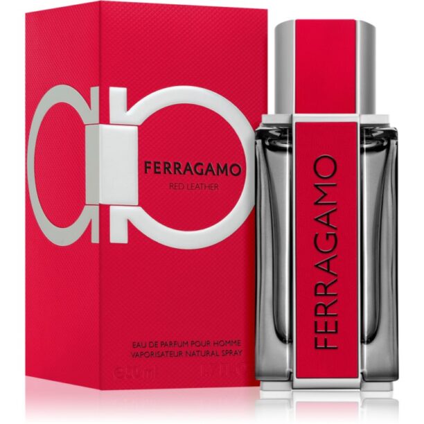 Cumpăra Ferragamo Red Leather Eau de Parfum pentru bărbați 50 ml