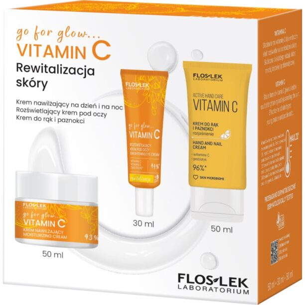 FlosLek Laboratorium Go For Glow Vitamin C set cadou cu efect revitalizant preţ